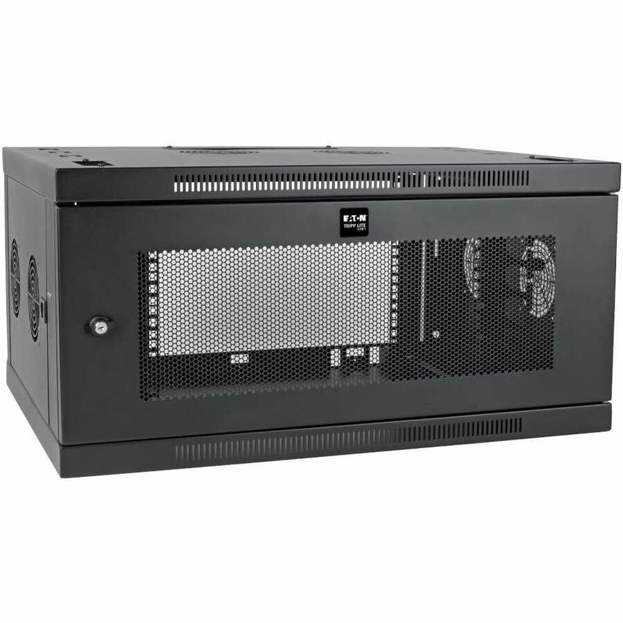 Eaton Tripp Lite Series SmartRack 6U Low-Profile Switch-Depth-Plus Wall-Mount Mini Rack Enclosure, Wide