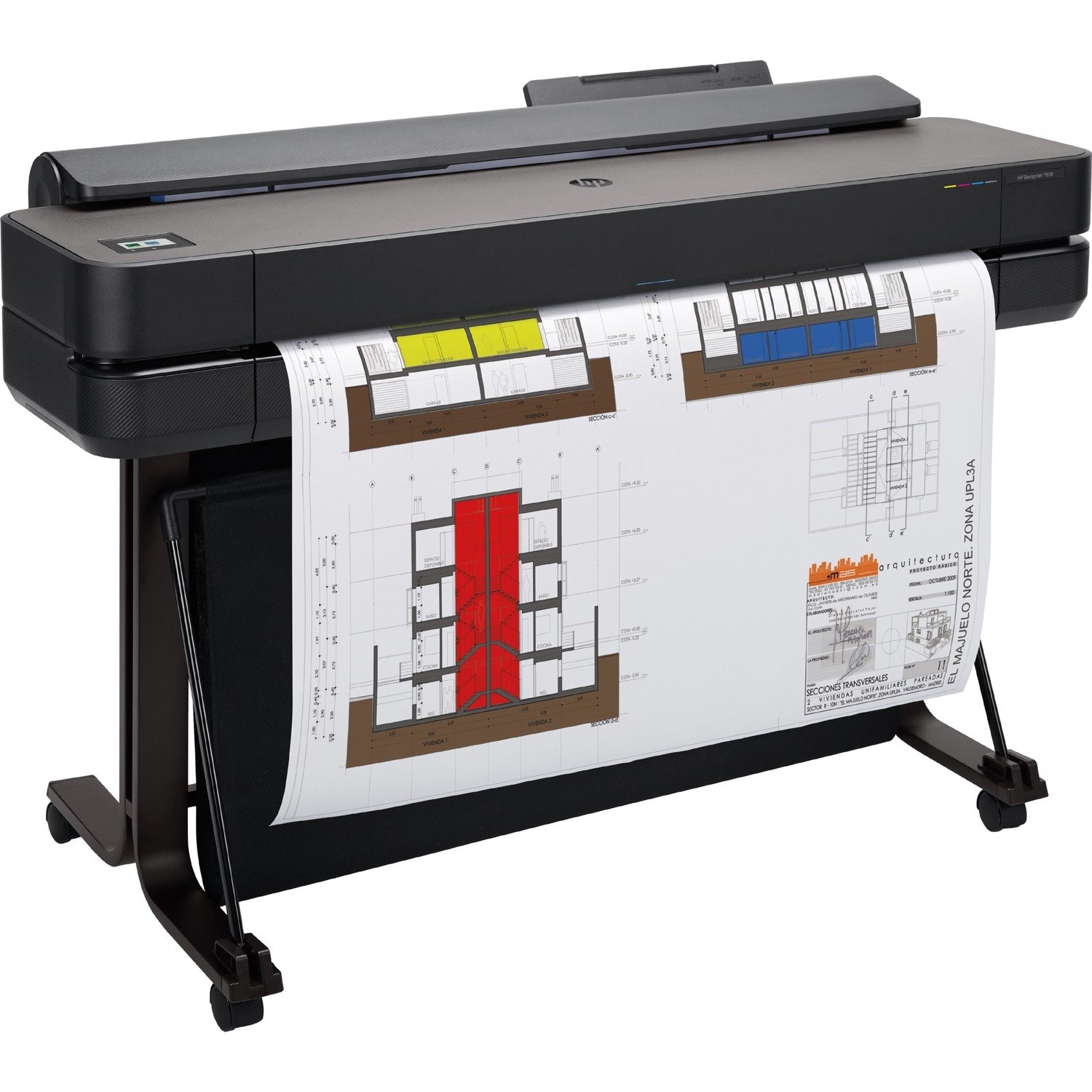 HP Designjet T650 Inkjet Large Format Printer - 914 mm (35.98") Print Width - Colour