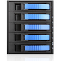 iStarUSA BPU-350HD Drive Enclosure for 5.25" - Serial ATA/600 Host Interface Internal - Black, Blue