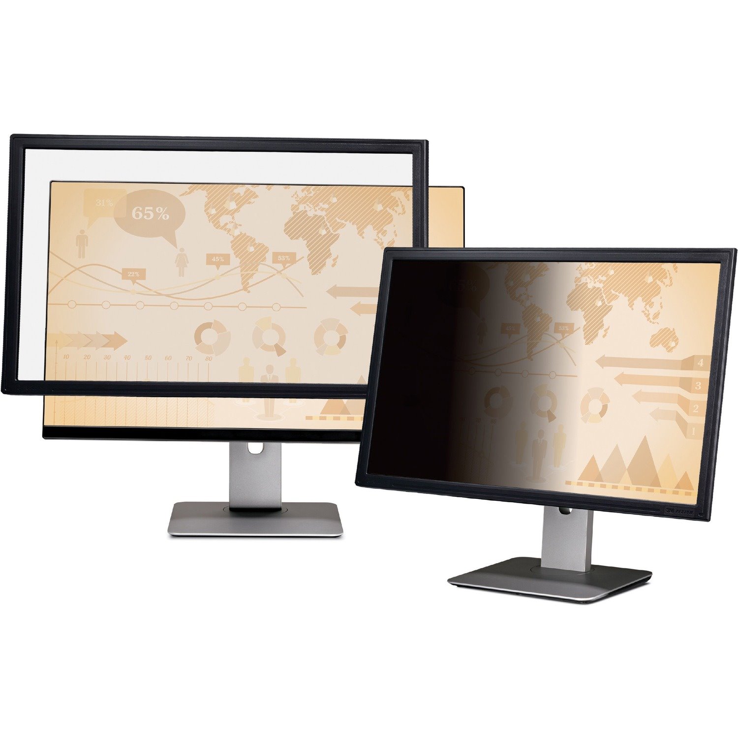 3M&trade; Framed Privacy Filter for 22in Monitor, 16:9, PF220W9F