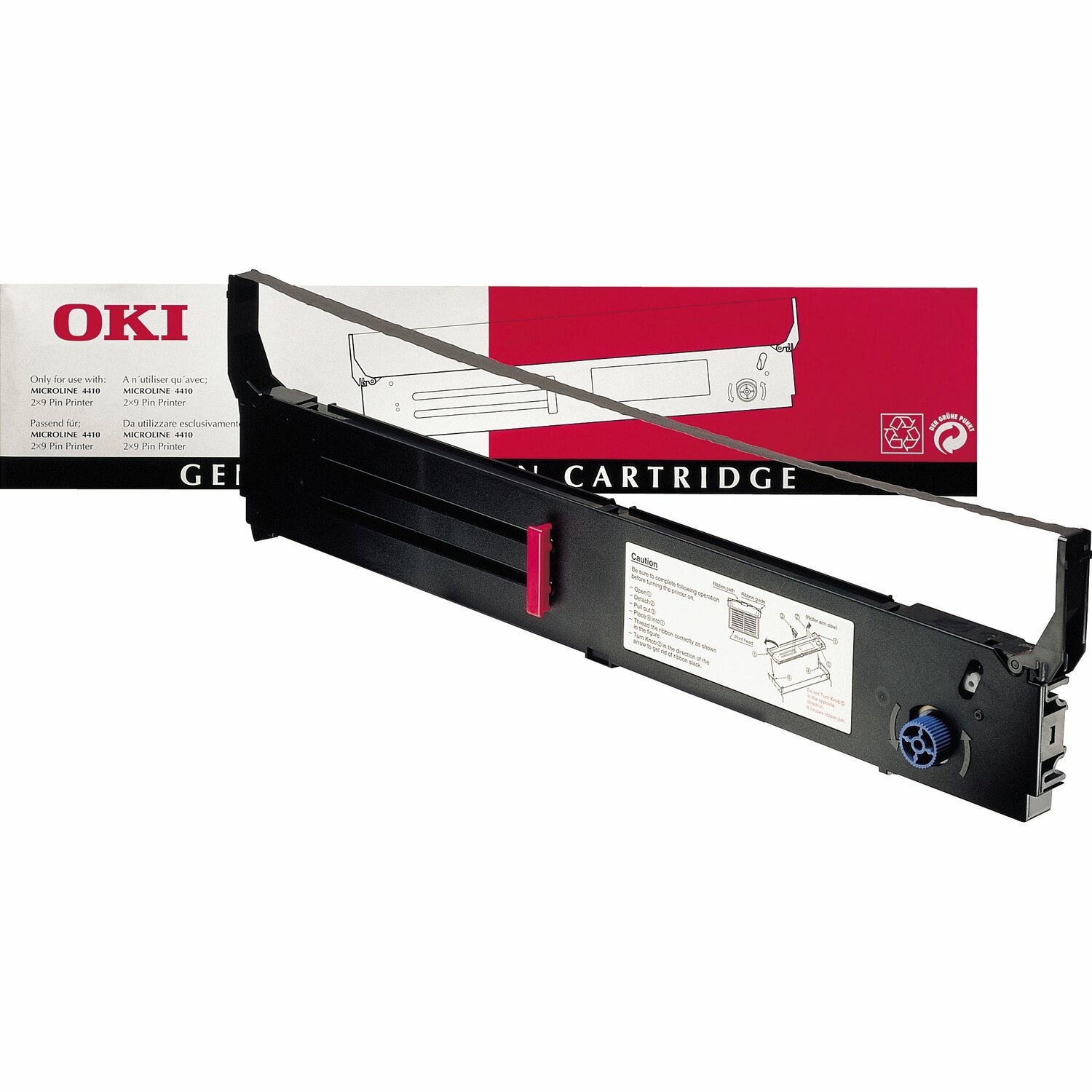 Oki 40629303 Dot Matrix Ribbon Cartridge - Black Pack