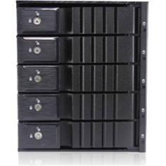 iStarUSA BPN-SEA350HD-BLACK Drive Enclosure for 5.25" - Serial ATA/600, 12Gb/s SAS Host Interface Internal - Black