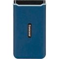 Transcend ESD370C 500 GB Portable Solid State Drive - External - Navy Blue