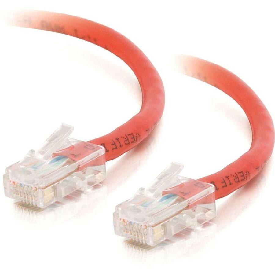 C2G-3ft Cat5e Non-Booted Crossover Unshielded (UTP) Network Patch Cable - Red
