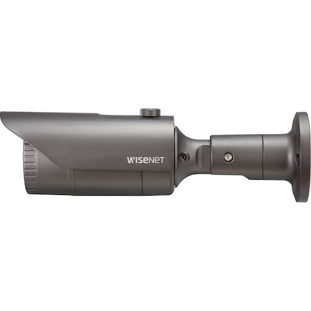 Wisenet QNO-8010R 5 Megapixel Outdoor Network Camera - Color, Monochrome - Bullet - Dark Gray
