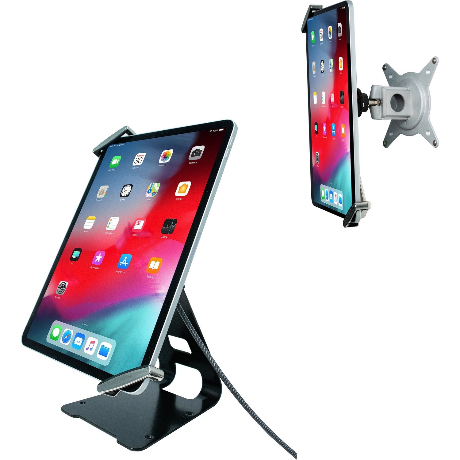 CTA Digital Desktop/Wall Mount for Tablet, iPad (7th Generation), iPad Pro, iPad mini, iPad (6th Generation)