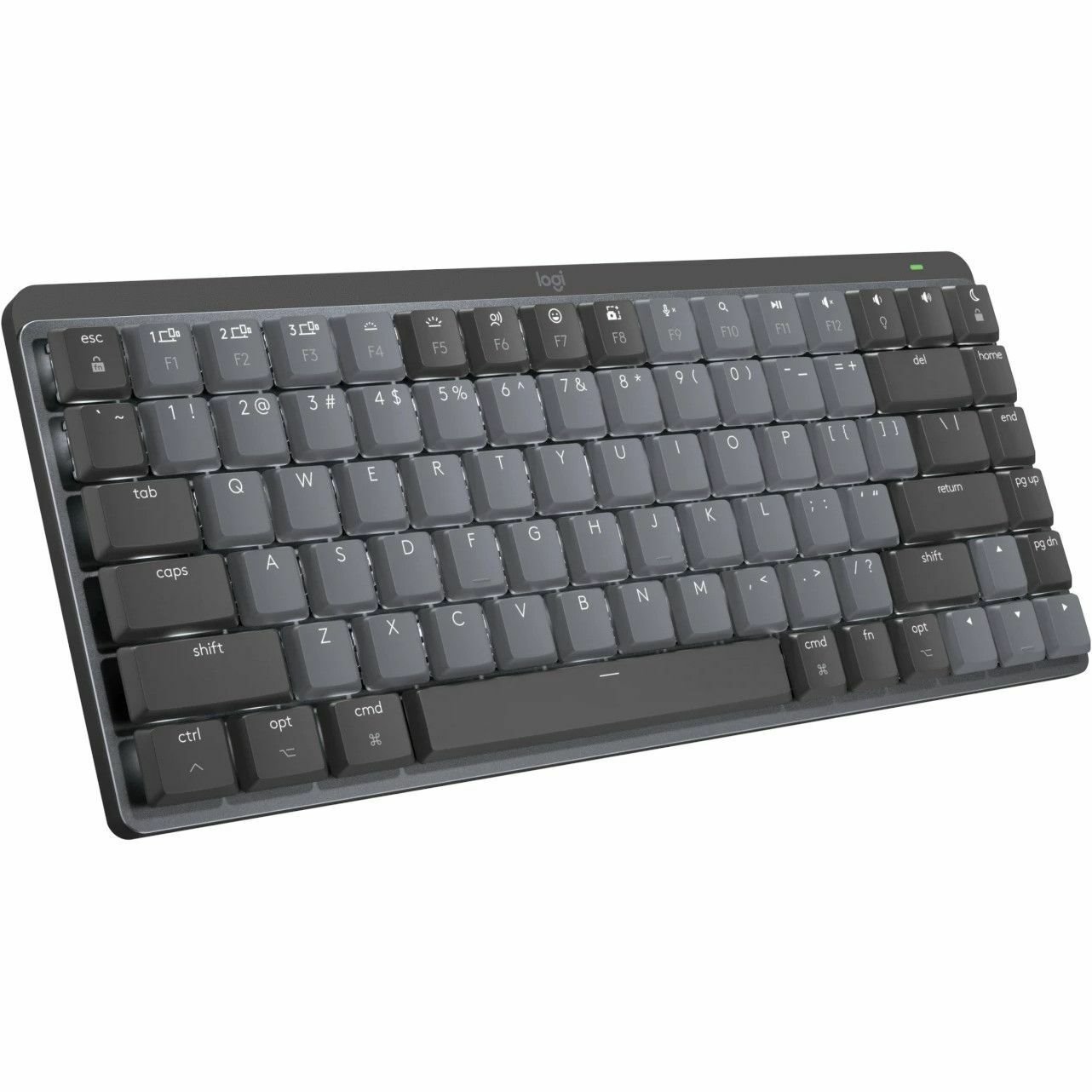 Logitech MX Mechanical Mini for Mac Keyboard - Wireless Connectivity - English - Pale Gray