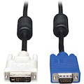 Eaton Tripp Lite Series DVI to VGA High-Resolution Adapter Cable with RGB Coaxial (DVI-A to HD15 M/M), 10 ft. (3.1 m)