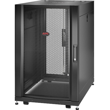 APC by Schneider Electric NetShelter SX 18U Floor Standing Rack Cabinet for Server, Storage - 482.60 mm Rack Width x 755.65 mm Rack Depth - Black