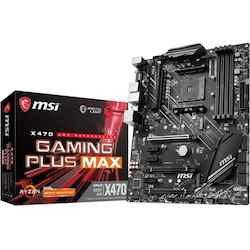 MSI X470 GAMING PLUS MAX Desktop Motherboard - AMD X470 Chipset - Socket AM4 - ATX