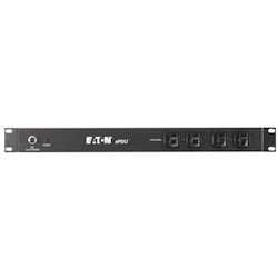Eaton Basic rack PDU, 1U, L5-20P input, 1.92 kW max, 110-125V, 16A, 6 ft cord, Single-phase, Outlets: (8) 5-20R, (4) 5-20R