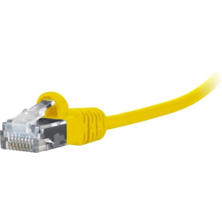 Comprehensive MicroFlex&trade; Pro AV/IT Integrator Series&trade; CAT6 Snagless Patch Cable Yellow 1ft