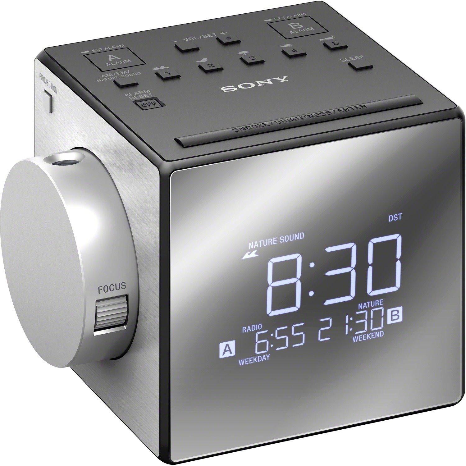 Sony Clock Radio - 100 mW RMS - Mono