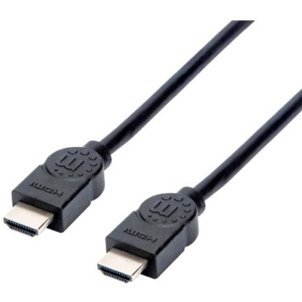 Manhattan High Speed Hdmi Cable - Hdmi Cable - Hdmi (M) To Hdmi (M) - 1.5 M - Double Shielded - Black - Booted Molded