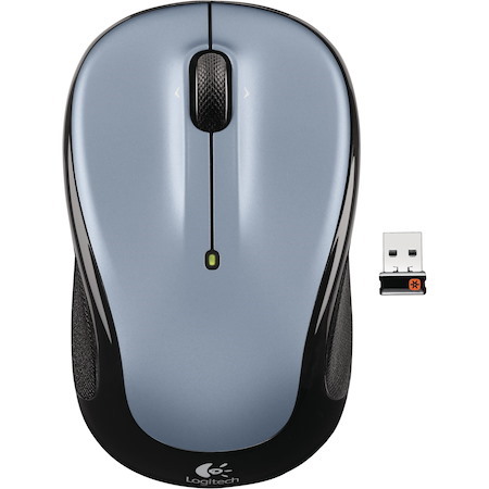 Logitech M325 Mouse - Radio Frequency - USB - Optical - Light Silver
