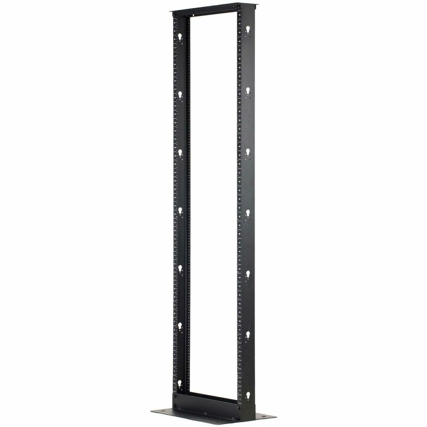 4XEM 2-Post Open Frame Rack - 300kg load capacity 19-inch rackmount applications