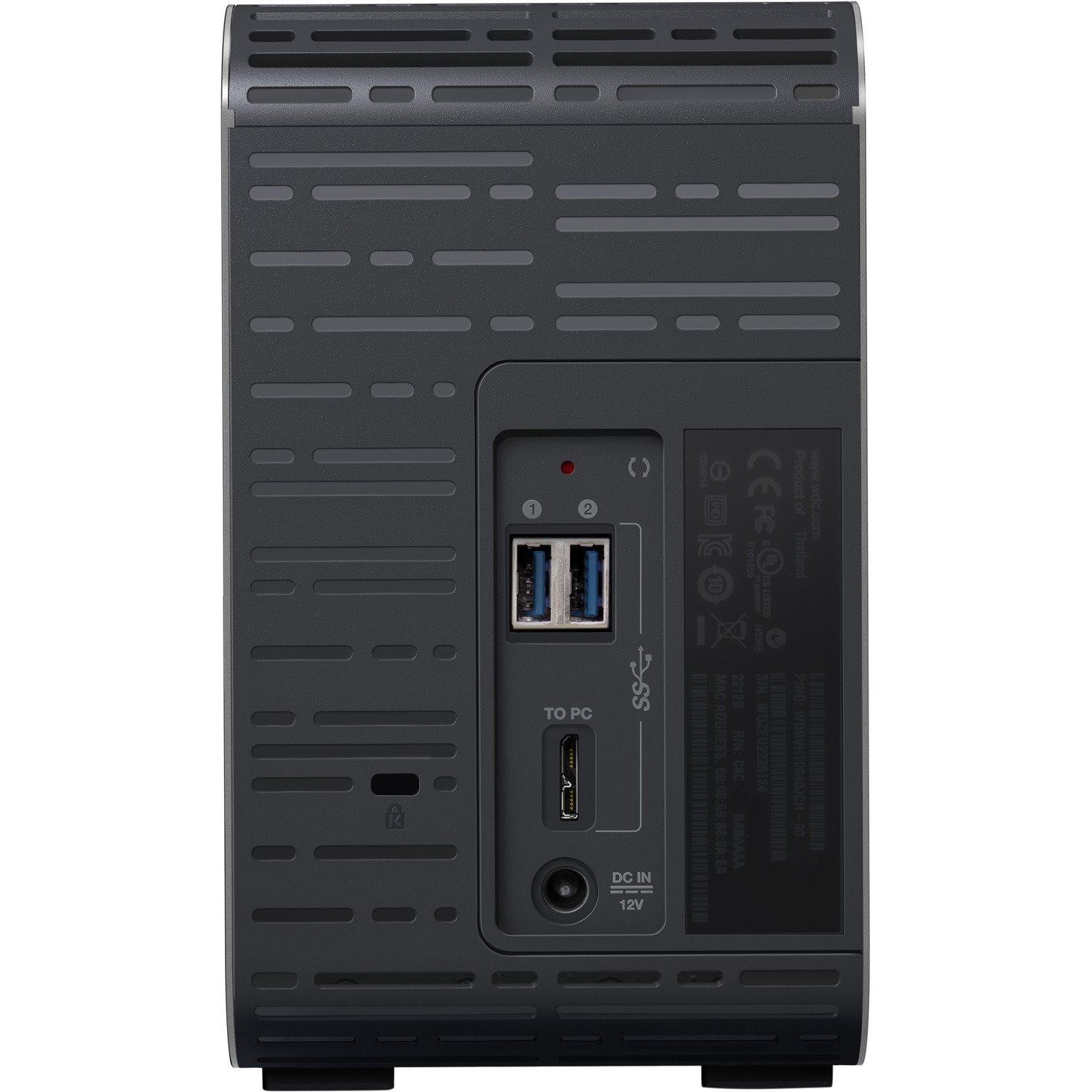 WD My Book Duo WDBFBE0160JBK-EESN 2 x Total Bays DAS Storage System - 16 TB HDD Desktop