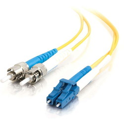 C2G 2m LC-ST 9/125 Duplex Single Mode OS2 Fiber Cable - Yellow - 6ft