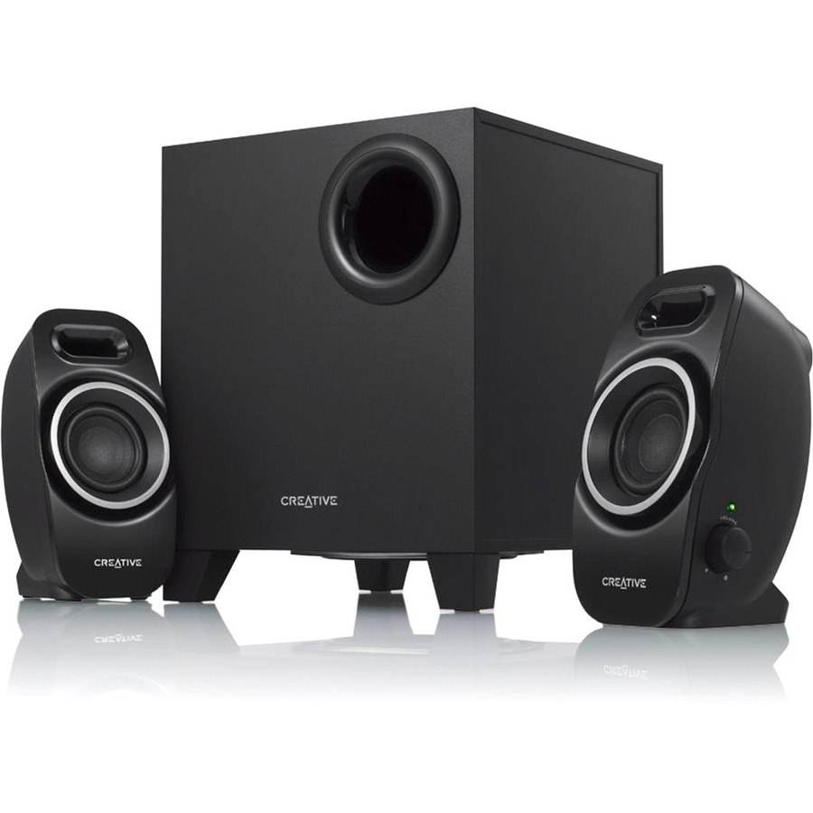 Creative A250 2.1 Speaker System - 9 W RMS - Black