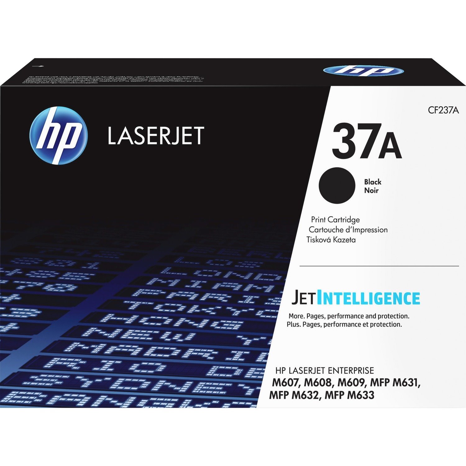 HP 37A Original Laser Toner Cartridge - Black - 1 / Pack