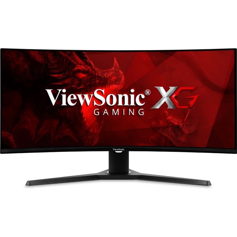 ViewSonic VX3418-2KPC 34 Inch 21:9 Curved 1440p 1ms 144Hz Gaming Monitor with FreeSync Premium, Eye Care, HDMI and Display Port