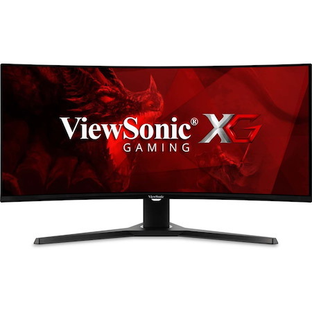 ViewSonic OMNI VX3418-2KPC 34 Inch Ultrawide Curved 1440p 1ms 144Hz Gaming Monitor with FreeSync Premium, Eye Care, HDMI and Display Port