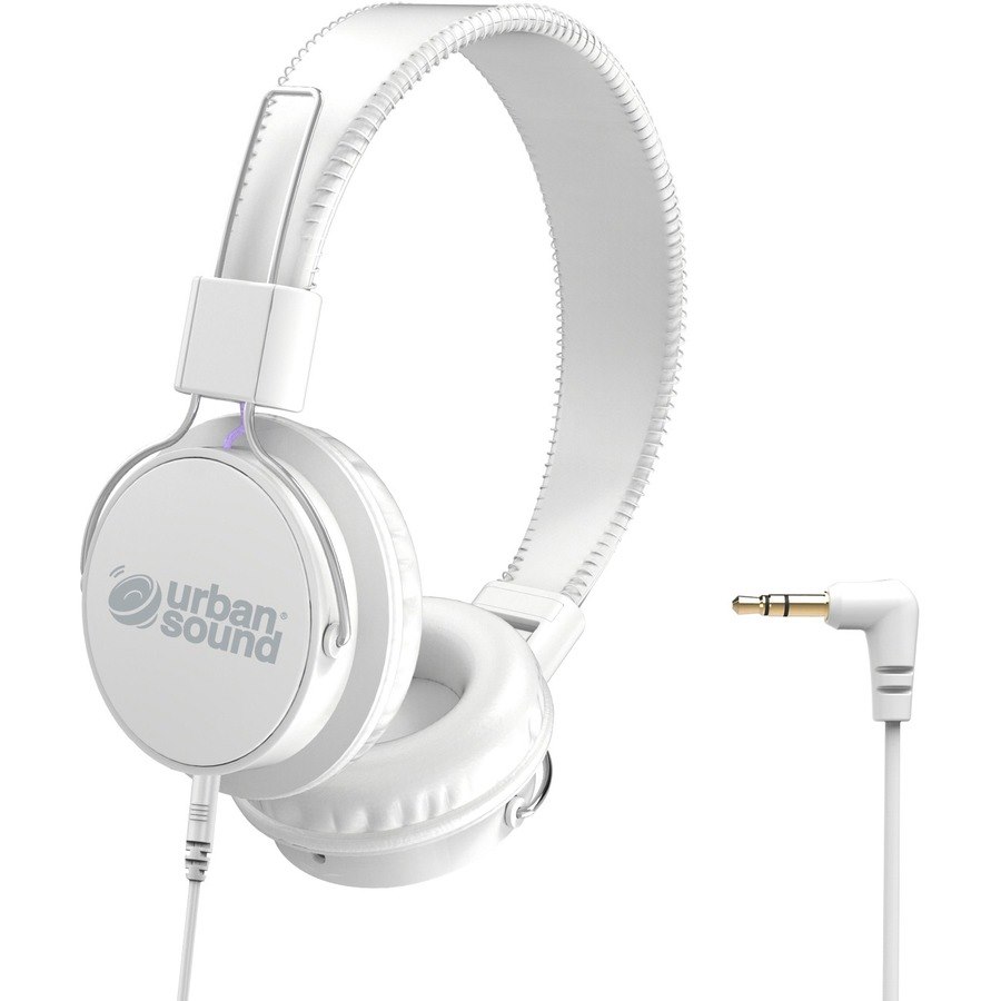 Verbatim Urban Sound Wired Over-the-head Binaural Stereo Headphone - White
