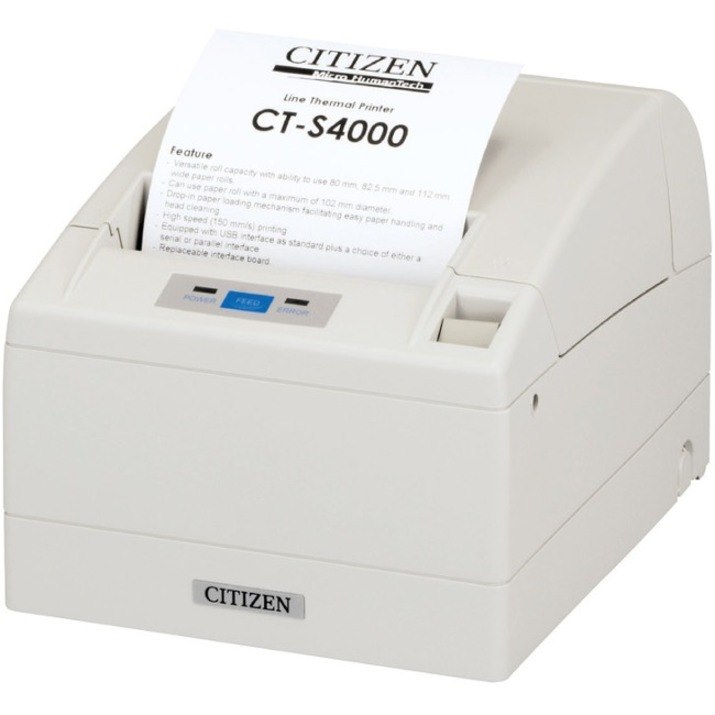 Citizen CT-S4000 Desktop Direct Thermal Printer - Monochrome - Receipt Print - USB