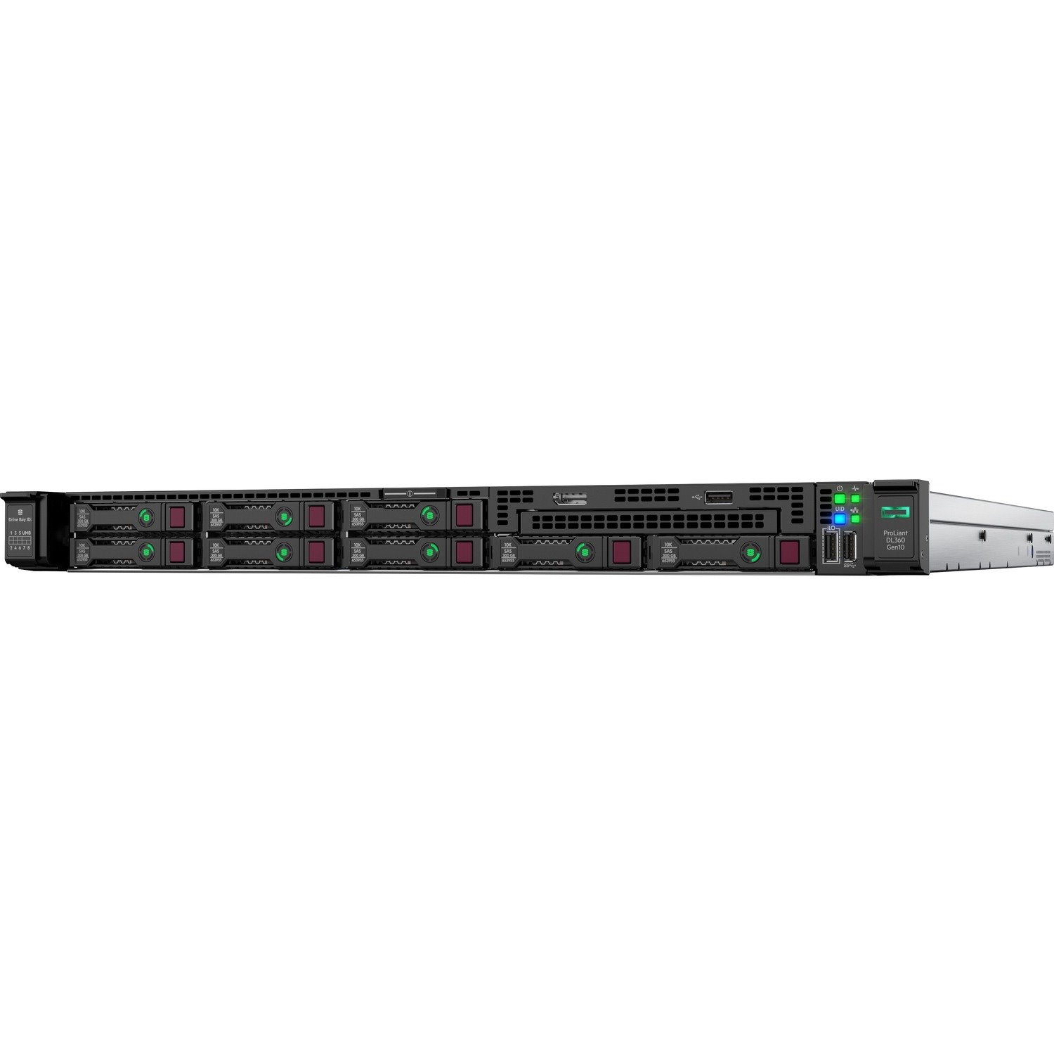 HPE ProLiant DL360 G10 1U Rack Server - 1 x Intel Xeon Silver 4110 2.10 GHz - 16 GB RAM - 12Gb/s SAS, Serial ATA/600 Controller