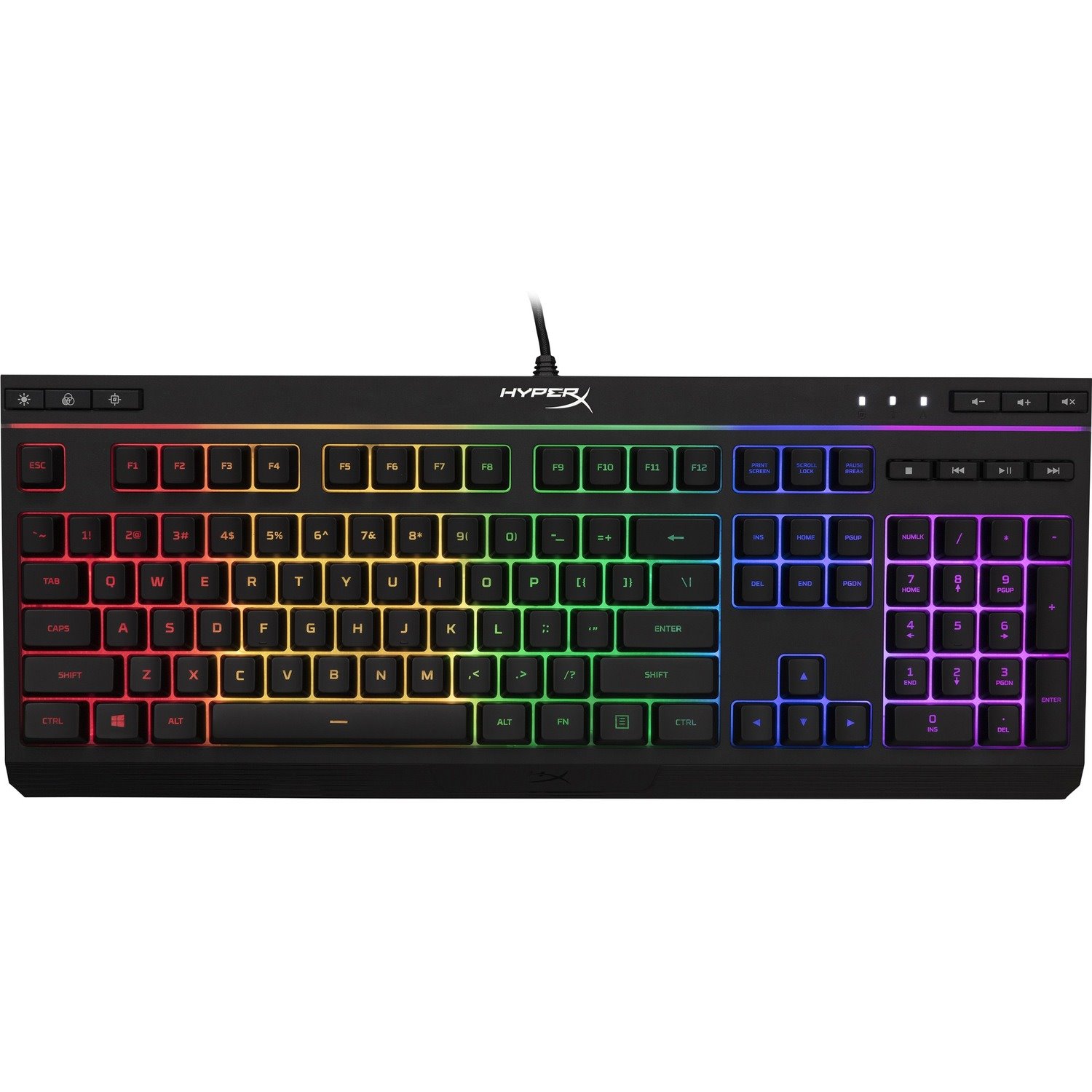 HyperX Alloy Core RGB Gaming Keyboard - Cable Connectivity - RGB LED - English (US) - Black