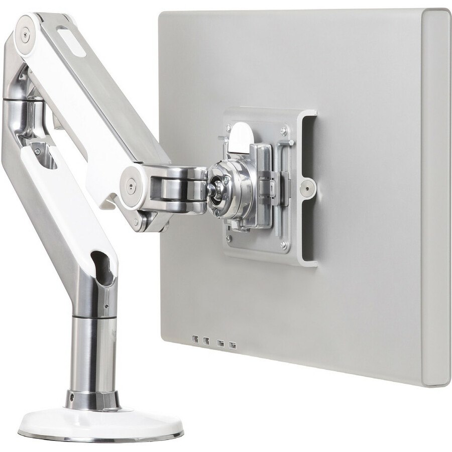 Humanscale M8 Mounting Arm for Flat Panel Display - Polished Aluminum, White