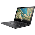 HP Chromebook x360 11 G3 EE 11.6" Touchscreen Convertible 2 in 1 Chromebook - HD - 1366 x 768 - Intel Celeron N4020 Dual-core (2 Core) 1.10 GHz - 4 GB Total RAM - 32 GB Flash Memory - Black