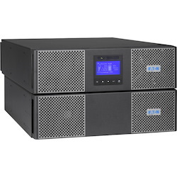 Eaton 9PX 11kVA 10kW 208V Online Double-Conversion UPS - Hardwired Input, 3 L6-30R Hardwired Output, Cybersecure Network Card, Extended Run, 6U Rack/Tower