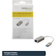 StarTech.com USB 3.0 to Gigabit Network Adapter - Silver - Sleek Aluminum Design Ideal for MacBook, Chromebook or Tablet