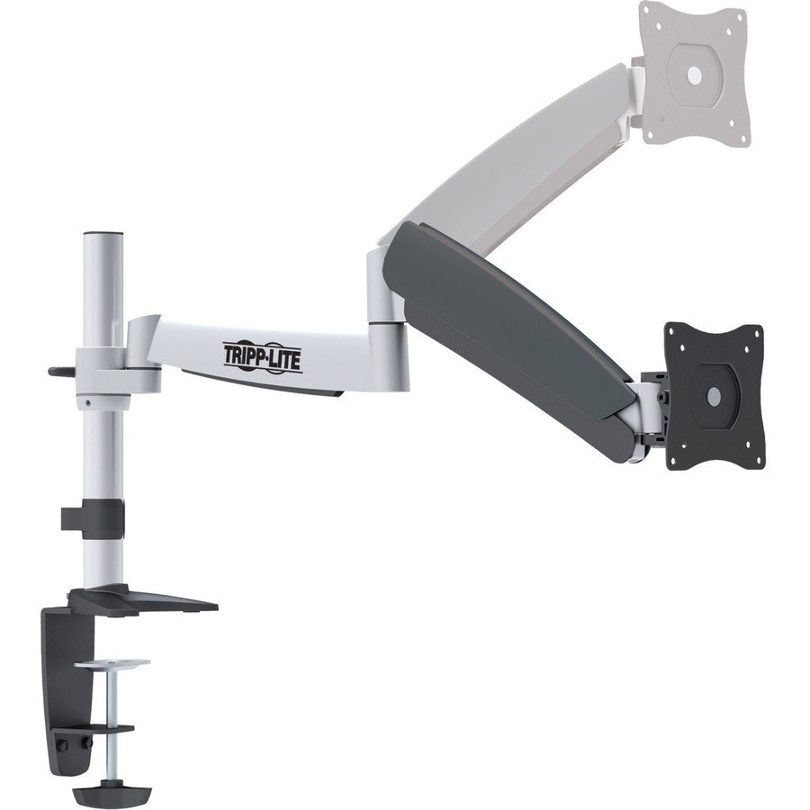 Eaton Tripp Lite Series Full Motion Desk Mount for 13" to 27" Monitors - clamp and grommet