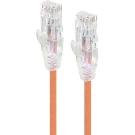 Alogic Orange Ultra Slim Cat6 Network Cable, UTP, 28AWG - Series Alpha - 0.5m