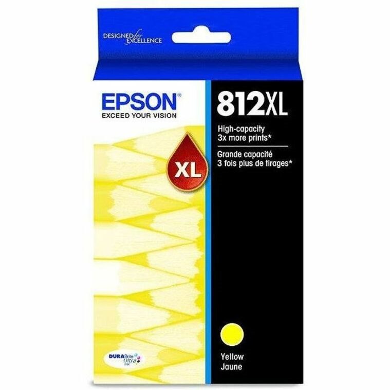 Epson DURABrite Ultra T812 Original Ultra High Yield Inkjet Ink Cartridge - Yellow - 1 Each