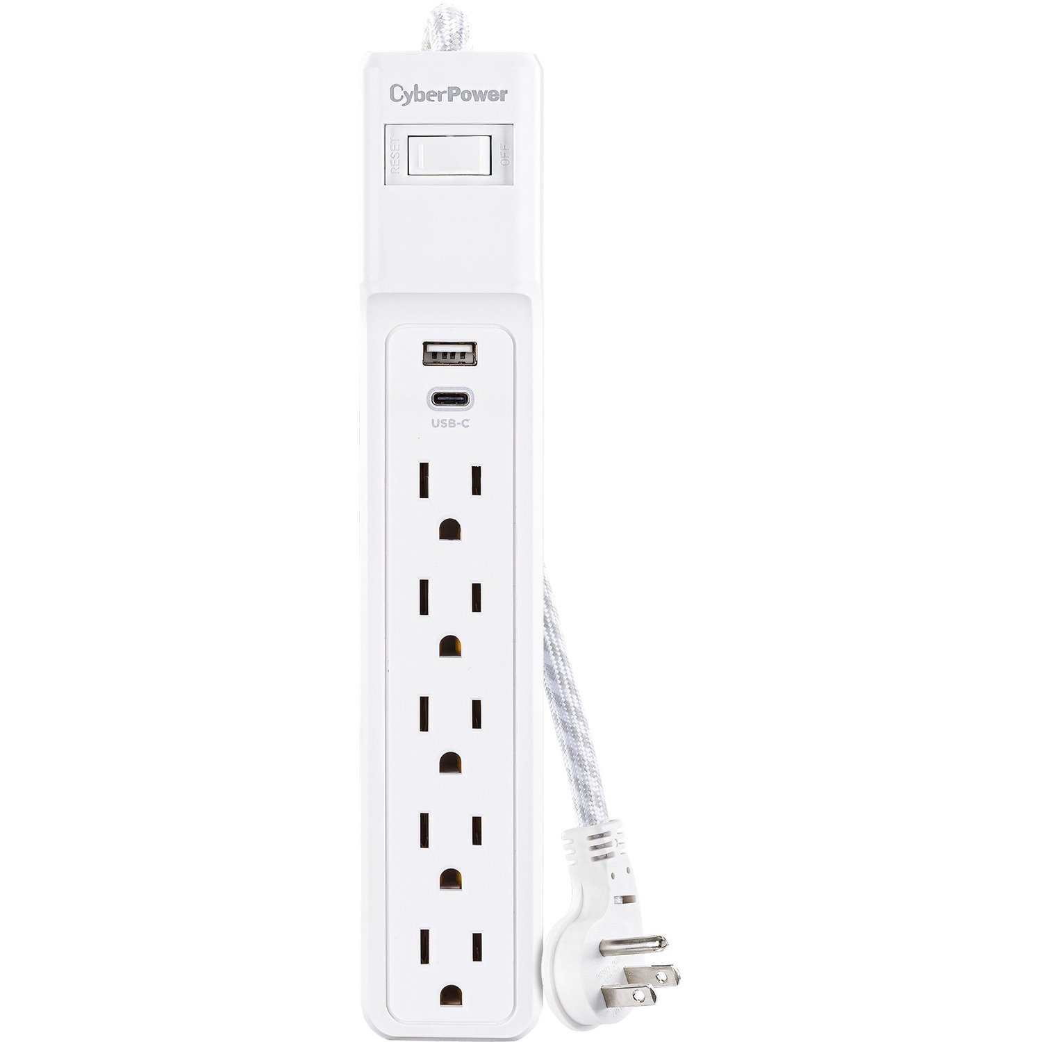 CyberPower P504UC Home Office 5 - Outlet Surge Protector with 500 J Surge Suppression