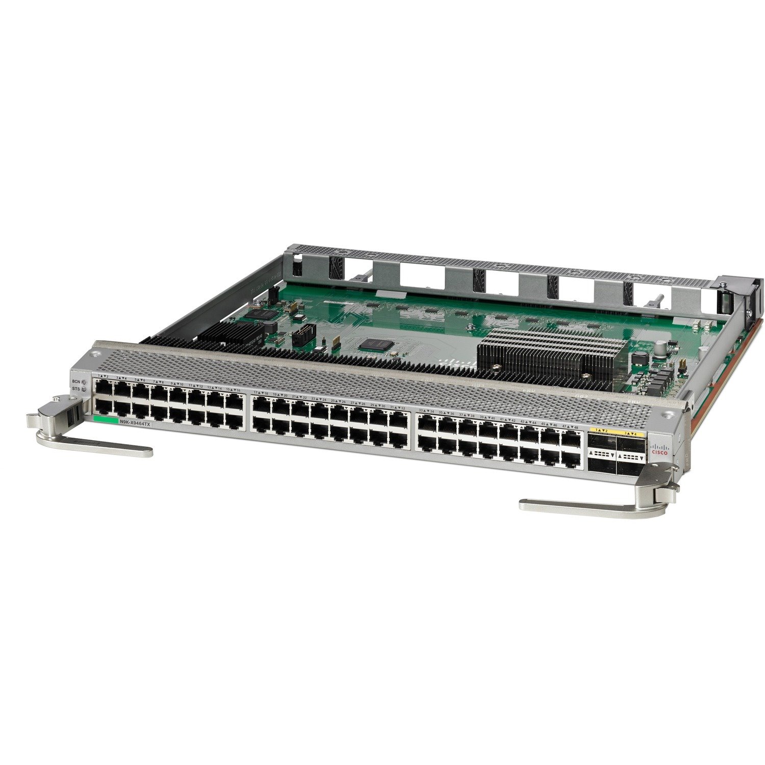 Cisco 48-Port 1/10GBASE-T and 4-Port 40 Gigabit Ethernet QSFP+ Line Card