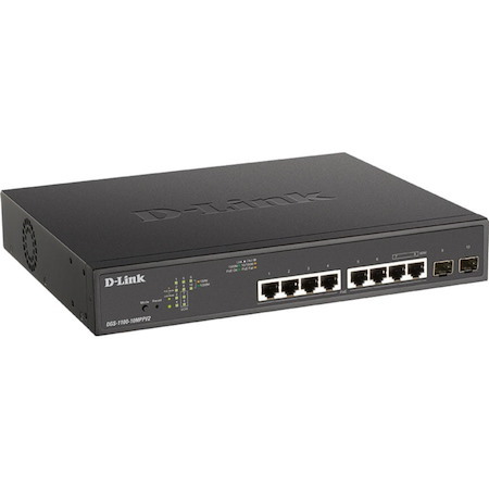 D-Link DGS-1100 DGS-1100-10MPPV2 10 Ports Manageable Ethernet Switch - Gigabit Ethernet - 10/100/1000Base-T, 1000Base-X