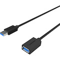 Sabrent 22AWG USB 3.0 Extension Cable - A-Male to A-Female [Black] 10 Feet
