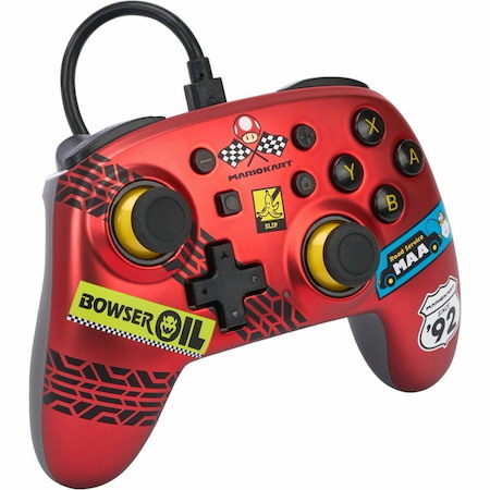 PowerA Nano Wired Controller for Nintendo Switch - Mario Kart: Racer Red
