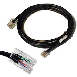 apg Printer Interface Cable | CD-102A Cable for Cash Drawer to Printer | 1 x RJ-12 Male - 1 x RJ-45 Male | Connects to EPSON and Star Printers
