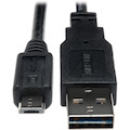 Eaton Tripp Lite Series Universal Reversible USB 2.0 Cable (Reversible A to 5Pin Micro B M/M), 6-in. (15.24 cm)
