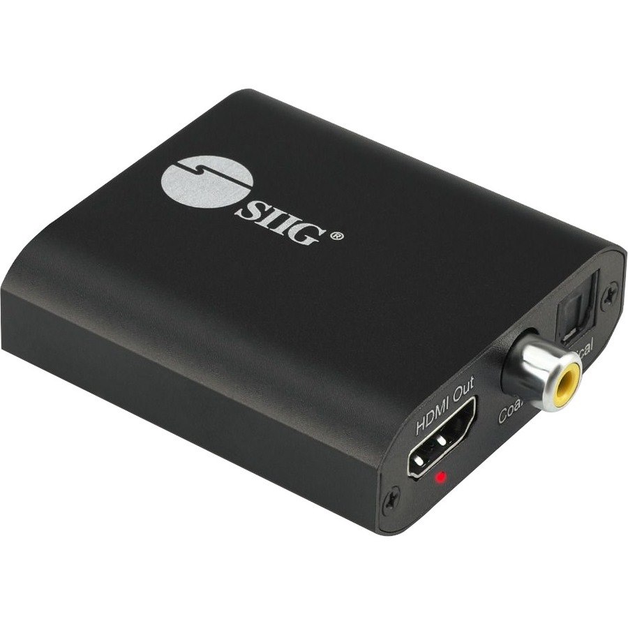 SIIG 4K HDMI with Audio Extractor Converter - Analog Stereo, Toslink Optical, Coaxial S/PDIF