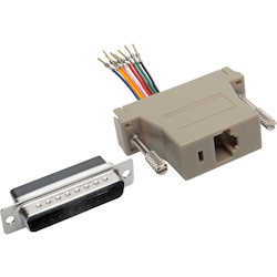 Tripp Lite by Eaton DB25 to RJ45 Modular Serial Adapter (M/F) RS-232 RS-422 RS-485