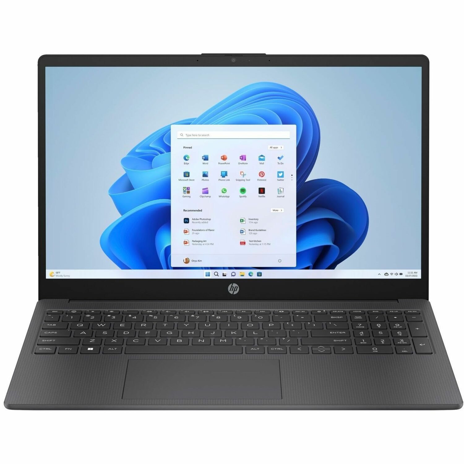 HP 15-fd0000 15-fd0027ca 15.6" Notebook - Full HD - Intel Core i3 13th Gen i3-1315U - 12 GB - 256 GB SSD - Chalkboard Gray