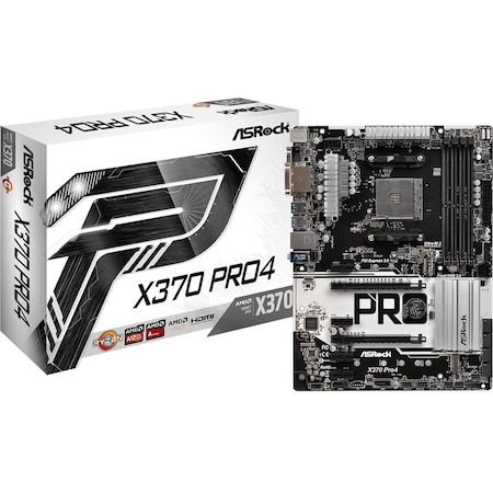 ASRock X370 Pro4 Desktop Motherboard - AMD X370 Chipset - Socket AM4 - ATX