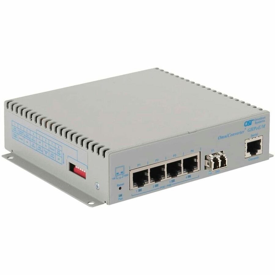 Omnitron Systems Managed 6-Port 60/100W IEEE 802.3bt PoE Gigabit Switches