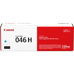 Canon 046 H Original High Yield Laser Printer Toner Cartridge - Cyan Pack